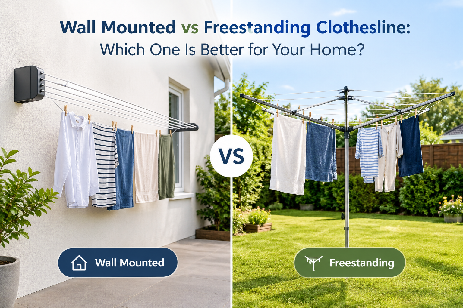 Wall Mounted vs Portable Clothesline: Which One Is Better for Your Home?