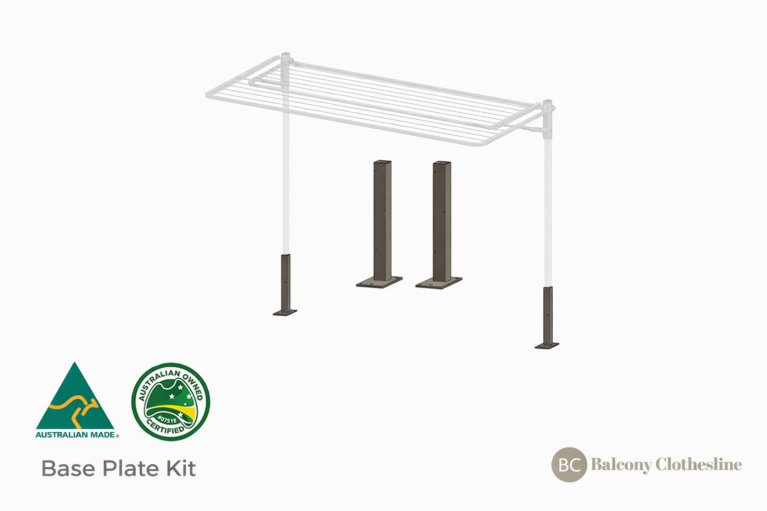 Cloth Line Base Ground Mounted Clotheslines | Heavy Duty & Australian-Made